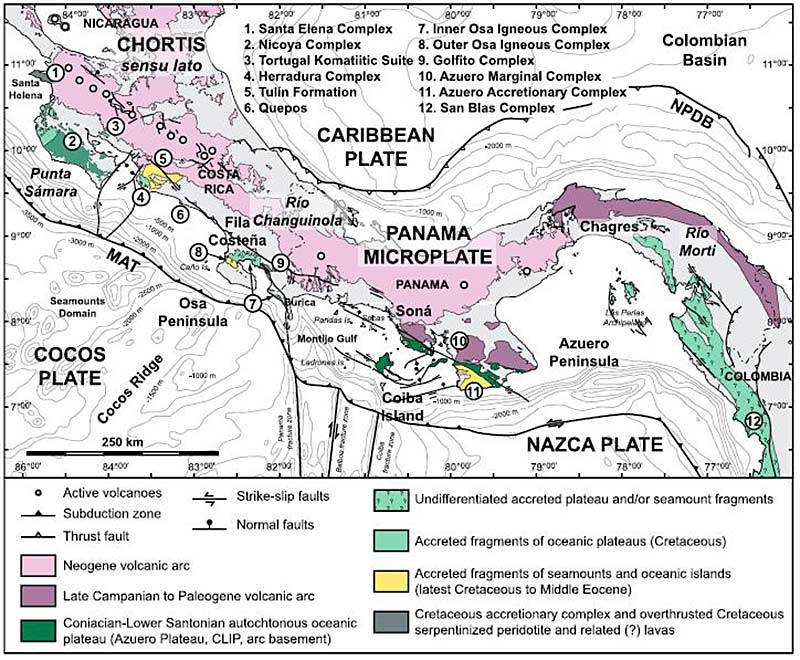 Kaart Midden-Amerika